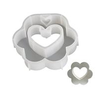 Heart Shaped Mold, Resin Vase Silicone Test Tube, Art Craft Concrete Mould with Flexible Design, Plaster Mold, Reusable Resin Casting Molds for Hydroponic Plant Holder Accessory