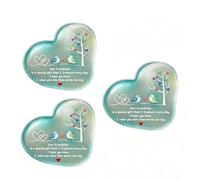 Heart-Shaped Sea Glass Friendship Keepsake,Desktop Decoration