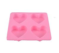Heart Shaped Silicone Form | Cake Decorating Fondant/Chocolate/Soap Forms | Flexible Baking Tool with Easy Release | 6.1x6.1x0.7 Inch Reusable Craft Form