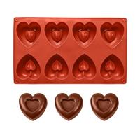 Heart Shaped Silicone Mold | 8-Cavity Silicone Baking Pan,Baking Mold | for Candy Making Party Treats Resin Art Craft Kitchen Valentine's Day Holiday Cake Decorating