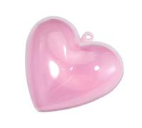 Heart-Shaped Storage Box - Pink Acrylic Bow Candy Jar For Chocolate Jewelry Love Letters And Souvenirs Decorative Gift Container | Valentine Romantic Keepsake Organizer For Kids Friends Partner