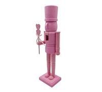 Heart Soldier Nutcracker - 14 Inch Wooden Valentine Figurine, Handcrafted Collectible Decor with Intricate Painting, Charming Mantel Tabletop Accent, Ideal for Holiday Christmas Party Winter Celebrati