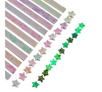 Heart Star Art Strips - 210 Sheet Luminous Folding Paper System, Creative DIY Craft Activity Accessory, Artistic Skill Development Material for Classes Holiday Party Favors Classroom Rewards Use