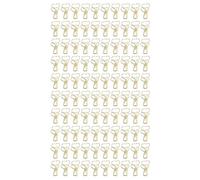 Heart Style Long Tail Clips, Mini Paper Clips, Metal Iron Hollow Design Office Clips with Strong Clamping Force, 100 Pcs Pack for Kids and Friends (Oro)