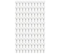 Heart Style Long Tail Clips, Mini Paper Clips, Metal Iron Hollow Design Office Clips with Strong Clamping Force, 100 Pcs Pack for Kids and Friends (Plata)