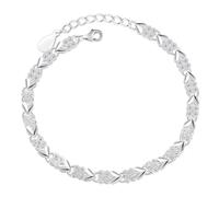 Heart To XO Pulsera A del amor eterno y elegante Fitness Mujer, A, Cobre, No es una piedra preciosa