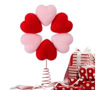 Heart Tree Topper - Romantic Valentines Decor, Large Plush Heart Treetop Ornament for Couples, Desktop Home Living Room Party Dining Room Windowsill Decoration Holiday Celebration Gift 13.4 Inch