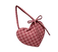 Heart Underarm Shoulder Bag - Smooth Faux Leather Finish, Secure Zipper Closure, Comfort Arm Pit Fit, Lightweight Structure | Trendy Handbag Gift For Girlfriend Birthday College Students Fashion Outfi