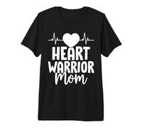 Heart Warrior Mom Día de la Madre Camiseta Premium