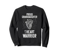 Heart Warrior Orgullosa Nieta Apoyo para Cirugía Cardíaca Sudadera