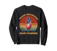Heart Warrior Orgulloso Nieto Apoyo para Cirugía Cardíaca Sudadera