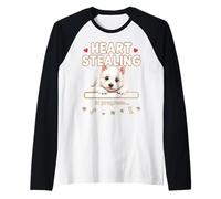 Heart West Highland White Terrier divertido regalo Westie Puppy Camiseta Manga Raglan