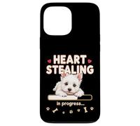 Heart West Highland White Terrier divertido regalo Westie Puppy Carcasa para iPhone 13 Pro Max