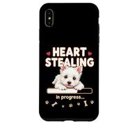 Heart West Highland White Terrier divertido regalo Westie Puppy Carcasa para iPhone XS Max