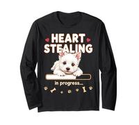 Heart West Highland White Terrier divertido regalo Westie Puppy Manga Larga