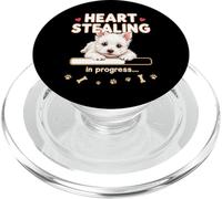 Heart West Highland White Terrier divertido regalo Westie Puppy PopSockets PopGrip para MagSafe
