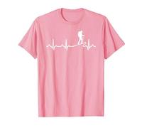 Heartbeat Hiking In The Mountains - Mountaineer Camiseta, Hombre, Rosado, L