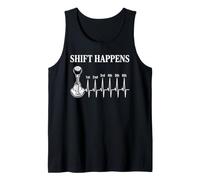 Heartbeat Mecánico Divertido Manual Transmisión Stick Shift Hombres Camiseta sin Mangas