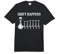 Heartbeat Mecánico Divertido Manual Transmisión Stick Shift Hombres Comfort Colors Adult Heavyweight T-Shirt
