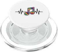 Heartbeat Music Note - Regalo para músicos PopSockets PopGrip para MagSafe