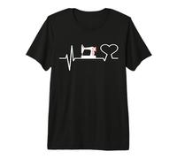 Heartbeat Quilting Quilter máquina de Coser Tejer a Mano Camiseta Premium