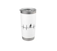 Heartbeat Running Atleta Línea del corazón Vaso térmico de acero inoxidable de doble pared