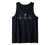 Heartbeat Surfer Funny Surfing Gift T-Shirt Men Women Kids Camiseta sin Mangas