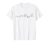 Heartbeat Triatlón Humor Natación Curso Vélo Camiseta