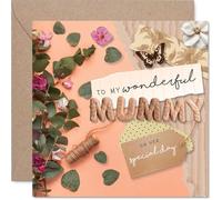 Heartfelt - Tarjeta para el día de la madre para mamá, un cálido abrazo en un sobre, cumpleaños, cuadrado de 145 mm, sobre incluido