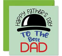 Heartfelt - Tarjetas para el día del padre para papá, para el mejor papá, tarjeta sentimental feliz del día del padre de parte de hijo e hija, tarjetas de felicitación del padre de 145 mm, regalo para