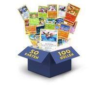Heartforcards® 50 cartas originales de Pokémon diferentes | Alemán | 3X Holo | 3 x Rares | 1 Pikachu/EvoIi/Glumanda/Dedenne | cartas coleccionables de juegos actuales 100 fundas