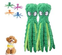 Heartful Pets Octopus, No Stuffing Octopus Dog Toy, Whiskerspot Octopusa Dog Toy, Interactive Funny Durable No Stuffing Chew Toys For Aggressive Chewers (Green,2PCS)