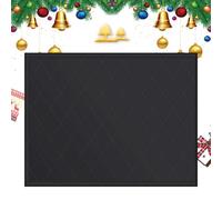 Hearth Draft Guard - Durable Textile Material, Decorative Fireplace Cover,