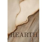 HEARTH: Oversized Decorative Coffee Table Journal for Display, Rustic Ceramic Crackle Texture, Warm Cozy Home Styling, 400 dot grid Pages, A Warm, ... Modern and Mediterranean Interiors (QUIET)