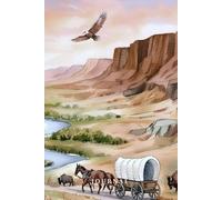 Heartland Horizons Journal: Wanderlust Watercolor Collection | 120 Lined Writing Page Journal Inspired by the Golden Fields and Soaring Eagles of the American Heartland