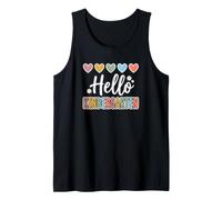 Hearts Back to School Hello Kindergarten Camiseta sin Mangas