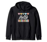 Hearts Back to School Hello Kindergarten Sudadera con Capucha
