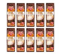 HEARTS Cappuccino Wiener Melange 10 x 1 kg - Aroma intenso, lechoso y cremoso, aprox. 80 tazas/bolsa, paquete familiar