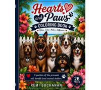 Hearts & Paws: A Coloring Book of Dogs