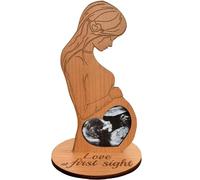 Heart's Sign Marco de fotos de ultrasonido para bebé, marco de ecografía, regalo para mujeres embarazadas, regalos de esposo para esposa embarazada, regalo para mamá embarazada