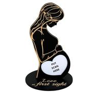 Heart's Sign Marco de Fotos de Ultrasonido para Bebé, Regalo para Mamá Embarazada y Esposa, Marco de Ecografía