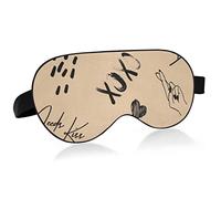 Hearts Words Sleep Eye Mask, Sleeping Mask & Blindfold con diadema elástica Soft Comfort Eyeshade Sleep Cover para viajes Yoga Nap