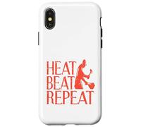 Heat Beat Repeat Retro Vintage Ironworker Designs Presente Carcasa para iPhone X/XS