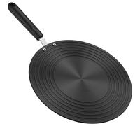 Heat Diffuser, Stove Top Converter, Aluminum Versatile Use Stable Easy Cleaning Lightweight Portable Compact, Heat Plate for Home Kitchen Present, 9.45Inches, Black