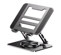 Heat Dissipation Laptop Riser - 360° Rotating Base Foldable Tablet Holder For Desk Use With Stable Support | Reliable Stand For Table College Office Home Work Game Men Women, Excellent Material