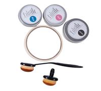 Heat Erasable Cream Set - 5.7in Brush Pattern Transfer | Heat Sensitive Pigment Tape Marking - 3 Colors 40g Embroidery Cream, ideal for Cotton Denim Canvas Sewing Quilting Crafts