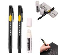 Heat Erasable Fabric Marker For Sewing, Disappearing Fabric Marking Pens for Sewing, Embroidery, Quilting, Washable Erasable Replaceable Refill Marker Pen, Easy Removal with Iron (2Pcs+1 pen refill)