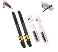Heat Erasable Fabric Marker for Sewing, Embroidery, Quilting, Washable Erasable Replaceable Refill Marker Pen, Multiuse Fabric Markers,Suitable for Knitted Fabrics, Cotton, DIY Sewing Tools (C)