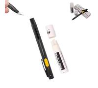 Heat Erasable Fabric Marker for Sewing, Embroidery, Quilting, Washable Erasable Replaceable Refill Marker Pen, Multiuse Fabric Markers,Suitable for Knitted Fabrics, Cotton, DIY Sewing Tools (A)