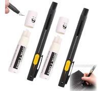 Heat Erasable Fabric Marker for Sewing, Washable Erasable Replaceable Refill Marker Pen, Embroidery, Quilting, for Knitted Fabrics, Cotton, DIY Sewing Tools (2Pens + 40 Premium Refills)